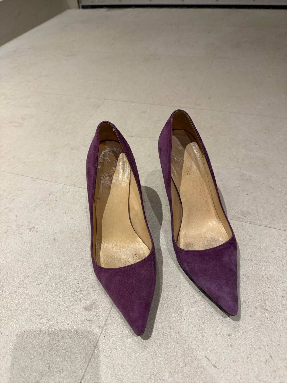 kate spade Purple Suede Pointed-Toe Pumps